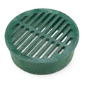 Rain Bird DG6RFG - 6 inch Plastic Round Flat Drainage Grate - Green