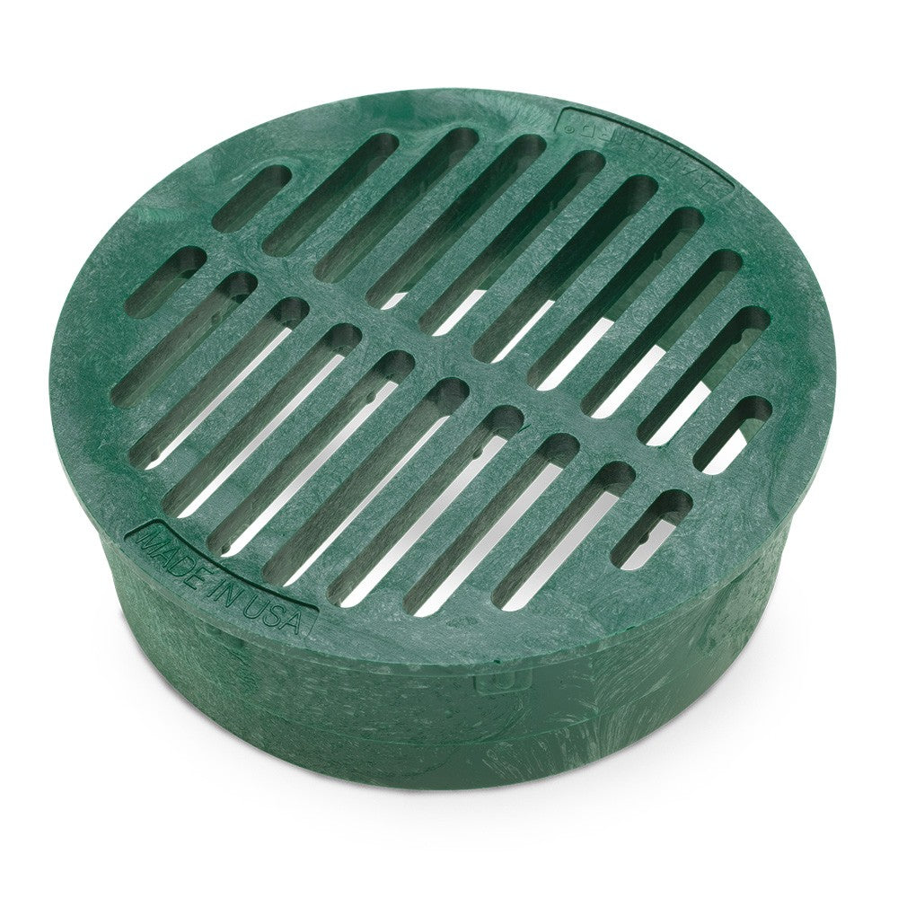 Rain Bird DG6RFG - 6 inch Plastic Round Flat Drainage Grate - Green
