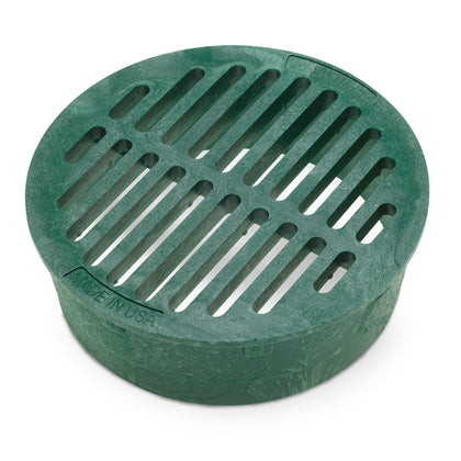 Rain Bird DG6RFG - 6 inch Plastic Round Flat Drainage Grate - Green