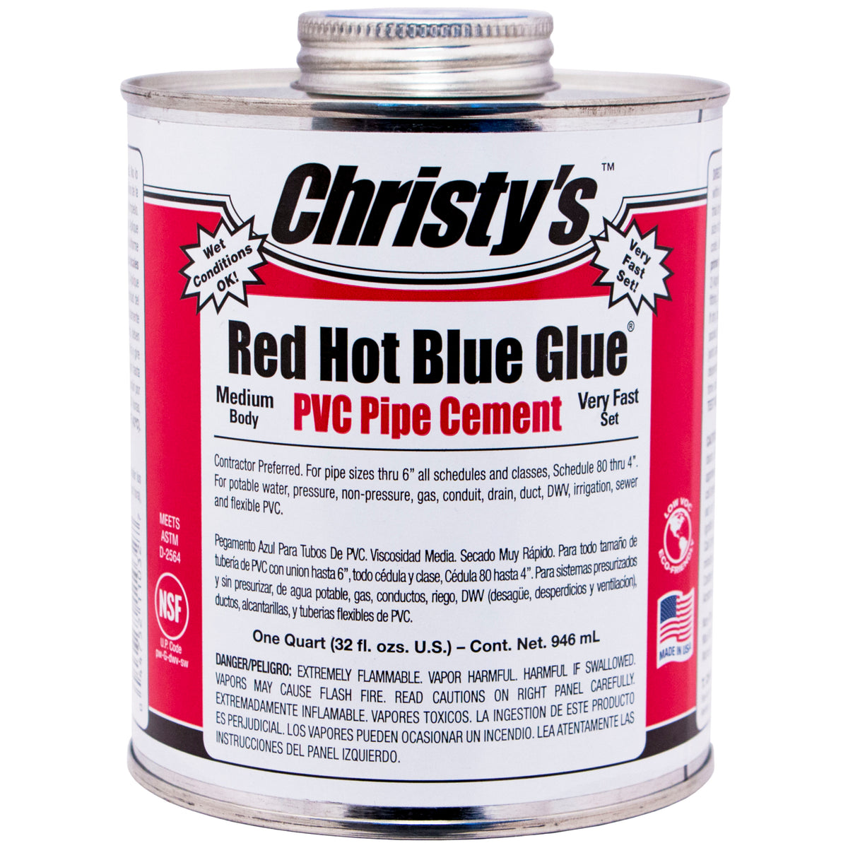 T. Christy Enterprises 8oz Red Hot Blue Glue (RH-RHBV-HP-36)