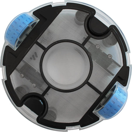 Aquamoto Scrubo Zoom with the top removed showing the 160 micron stainless mesh debris tray
