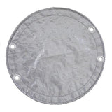 GPC 121625ASBL 12'x21' oval solid winter cover installed on an above ground pool