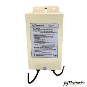 J&J Electronics TR-100-PP 100W beige low voltage pool light transformer