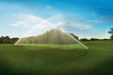 Hunter I-25-04, I-25 Rotor, 4", adjustable from 50° to 360°, 1" inlet, plastic riser, check valve, five nozzles included