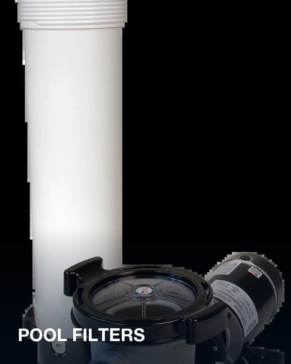 Pool filters: a Waterway cartridge filter and pump