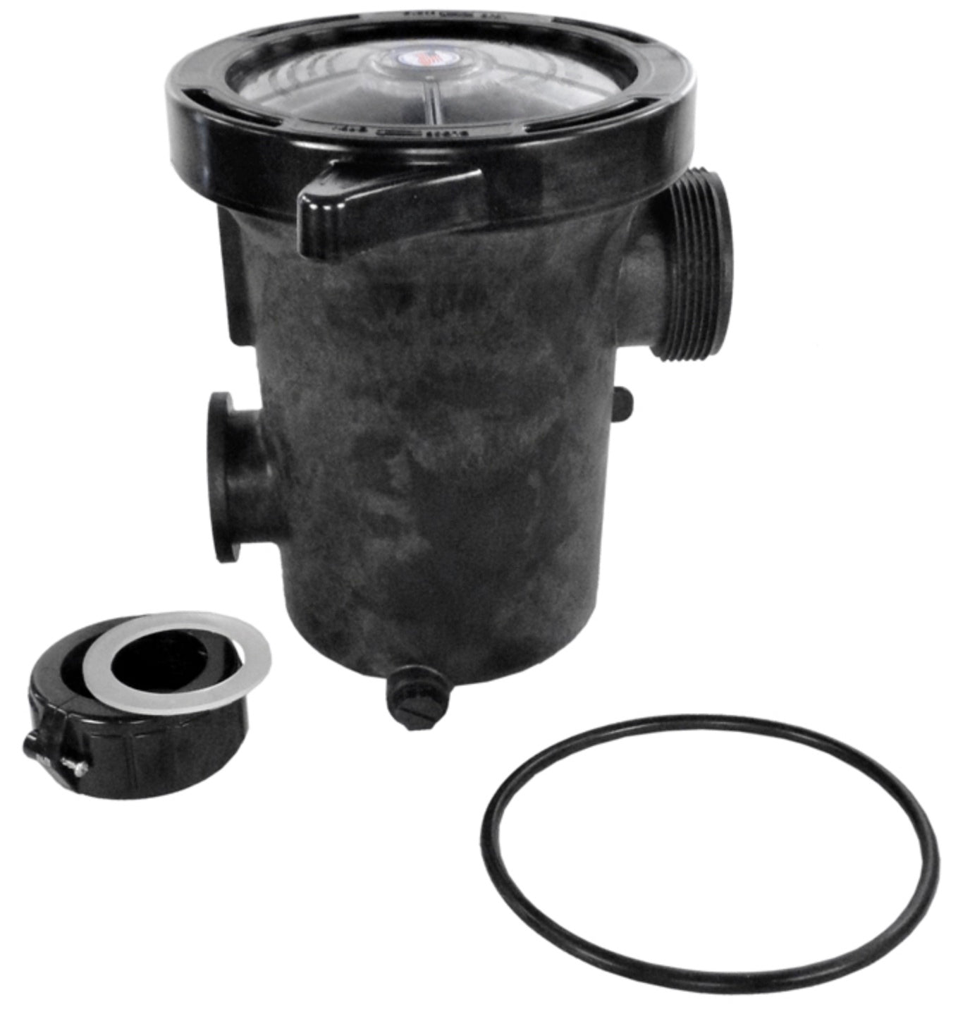Waterway 310-6600 Hi-Flow pump trap, angled view