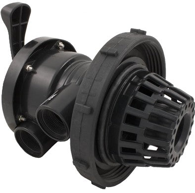 Waterway WVS003 top mount multiport valve, view of the handle and positions