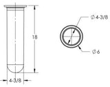 AquaStar SKZ214 ZarStar skimmer basket, dimensions diagram