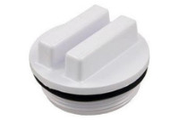 Super-Pro Raised Plug with O-Ring 1.5" SP1022C | White | 25543-000-000