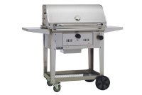 Bull Barbecue Bison 30" Charcoal Stainless Steel Barbeque Cart Only | 67531