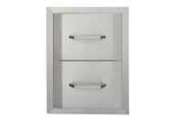 Bullet By Bull 14.75" Double Drawer | Stainless Steel | UI0491